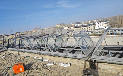 敦煌博物馆齐干却勒街道排烟天窗