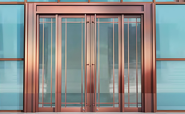 齐干却勒街道玻璃地弹门